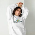 🌟 Introducing the Peak Livin White Hoodie 🌟